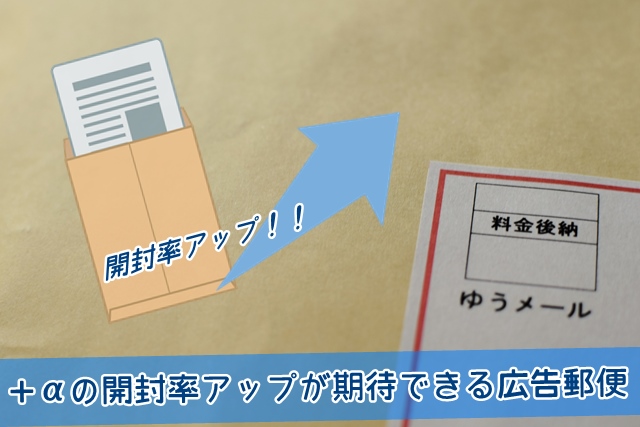 ＋αの開封率アップが期待できる広告郵便